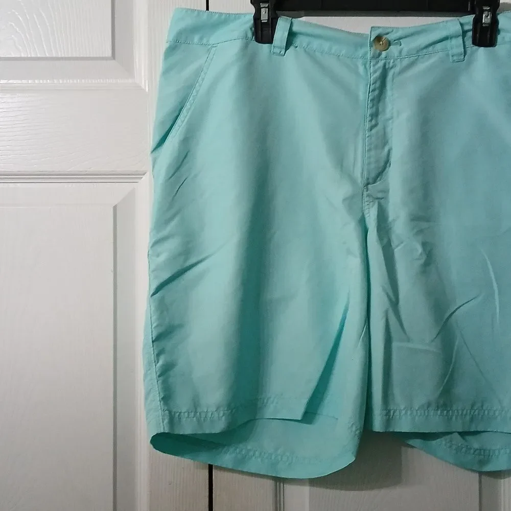 Columbia Men's Omni Shield Aqua Shorts Sz 40 EUC